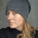 Czapka szara na podszewce damska rozmiar uniwersalny Góra kolorowa polecam boks W1