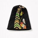 Czapka damska Smerfetka patchworkowa, na podszewce dobra na codzienne noszenie, wykonana w pojedyncz