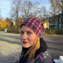 Czapka w kratkę ostatnia wyprzedaż na podszewce damska polecam rozmiar uniwersalny Box G1