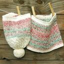 Czapka i Komin Candy - wełniany, ciepły zestaw na zimę