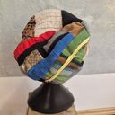 Czapka na podszewce kolorowa patchworkowa rękodzieło świetna na codzienne noszenie polecam rozmiar