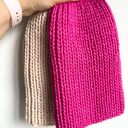 Ręcznie robiona czapka damska JANKA 100% Wełna owcza 105 Magenta