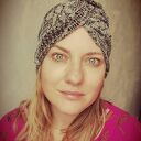 Turban codzienny koronkowy szary obwód uniwersalny, zwraca uwagę, polecane duszom twórczym, polecam