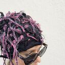 Lola - artystyczna czapka no2. Wytkana na kroś je