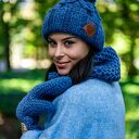 Czapka MERINO Euforia “Ciemny niebieski”