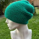 100% wool zimowa wełniana czapka zielona na prawo