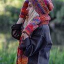 Czapka MERINO 100% "Przygaszone Czerwienie" EXPLORER