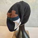 Czapka meska damska unisex czarna smerfetka wiosenna uniwersalna na podszewce świetna na codzienne n