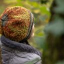 Czapka beret wełniana "Wśród paproci"