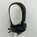 Balaclava kominiarka z kapturem zamiast czapki - merino, alpaka i jedwab