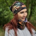 Czapka z lisem bawełna