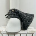 Balaclava kominiarka z kapturem zamiast czapki - merino, alpaka i jedwab