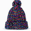 Czapka beanie z pomponem robiona na szydełku