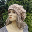 Beret z grubej wełny merynosa