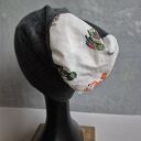 Czapka szara na podszewce damska rozmiar uniwersalny Góra kolorowa boks W1