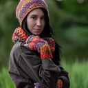Czapka merino 100% Explorer - przygaszone czerwienie