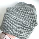 Czapka beanie AUREA z baby merino plus, moherem i jedwabiem