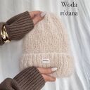 Puszysta czapka Cloud wełna merino alpaka woda różana
