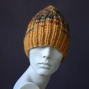 100% WOOL ZIMOWA WEŁNIANA CZAPKA BOHO KOLOROWA WEŁNIANA unisex