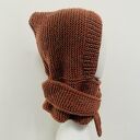 Balaclava kominiarka kaptur z szalikiem zamiast czapki handmade