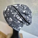 Czapka szara dzianinowa w czaszki na podszewce rozmiar uniwersalny, box L1