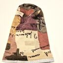 Czapka na podszewce jesienna smerfetka rękodzieło świetna na codzienne noszenie