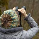 Czapka beret wełniana "Pole lnu"