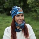 Czapka w grzybki bawełniana