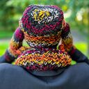 Ciepła czapka MERINO 50%- Ciemna jesień” EXPLORER