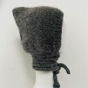 Ręcznie robiona balaclava - kominiarka z kapturem zamiast czapki z merino i alpaki
