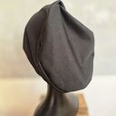 Czapka czarna uniseks na podszewce damsko-męska box A1 dobra na codzienne noszenie