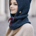 Balaclava kominiarka kapturokomin zamiast czapki alpaca jedwab