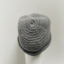 Czapka całoroczna przejściowa cienka bawełna s/m unisex popiel