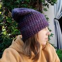 Ciepła damska czapka beanie ręcznie robiona