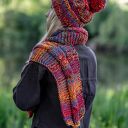 Czapka MERINO 100% Euforia - przygaszone czerwienie