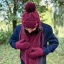 Męska czapka MERINO Euforia “Bordo”
