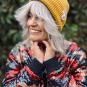 Czapka beanie z bawełny logo kolorowe “Miodowa musztarda”