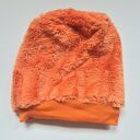 Szalona futrzana czapka pomarańczowy włos, bardzo miła na podszewce, czapka dla artystki, rozmiar