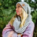 Czapka MERINO This is it “Wybielony szary”