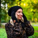 Czapka MERINO Neverland “Czarny” podszewka JEDWAB