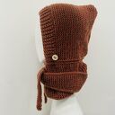 Balaclava kominiarka kaptur z szalikiem zamiast czapki handmade