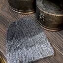 Czapka slouchy beanie z kaszmirem, wełną merino i moherem