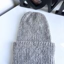 Ręcznie robiona czapka damska MORGANA Alpaka z Jedwabiem 501/02 Jasny Szary