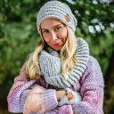 Czapka MERINO This is it “Wybielony szary”