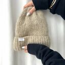 Czapka Kinu z alpaki i jedwabiu handmade