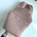 Beanie czapka z wełny merino VARELLA 100% Baby Merino 49 Pustynna Róża