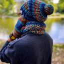 Męska czapka MERINO 50%- Górski potok” ENERGY SHOT