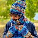 Męska czapka MERINO 50% “Górski potok” SMILE