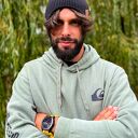 Męska bawełniana czapka jesienna logo ekoskórka „Czarny”