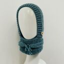 Ciepła balaclava kominiarka kaptur z szalikiem zamiast czapki wełna alpaca